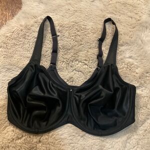 Fantasie Aura Molded Black Bra 38G J Hook Back Converts Razor Back Support
